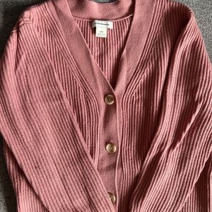 Club Monaco Ribbed Knit Cardigan